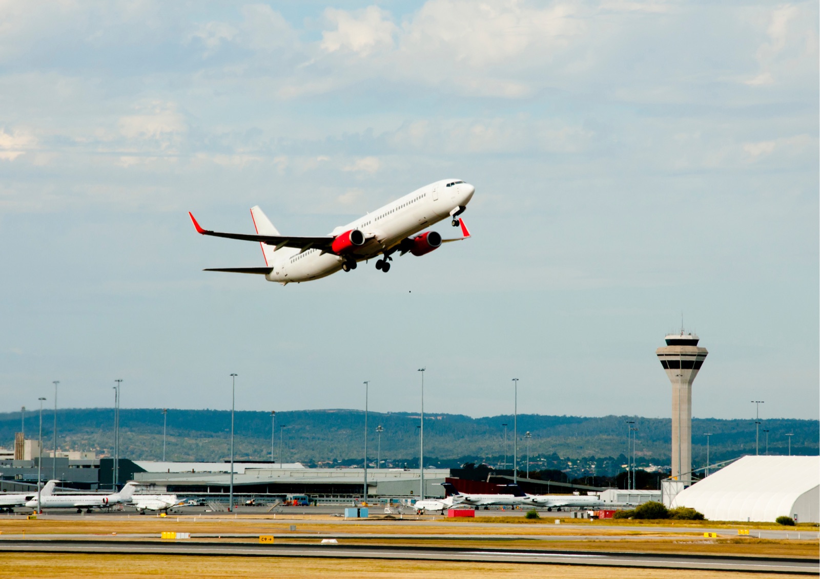 Aircraft departing a Western Australian airport