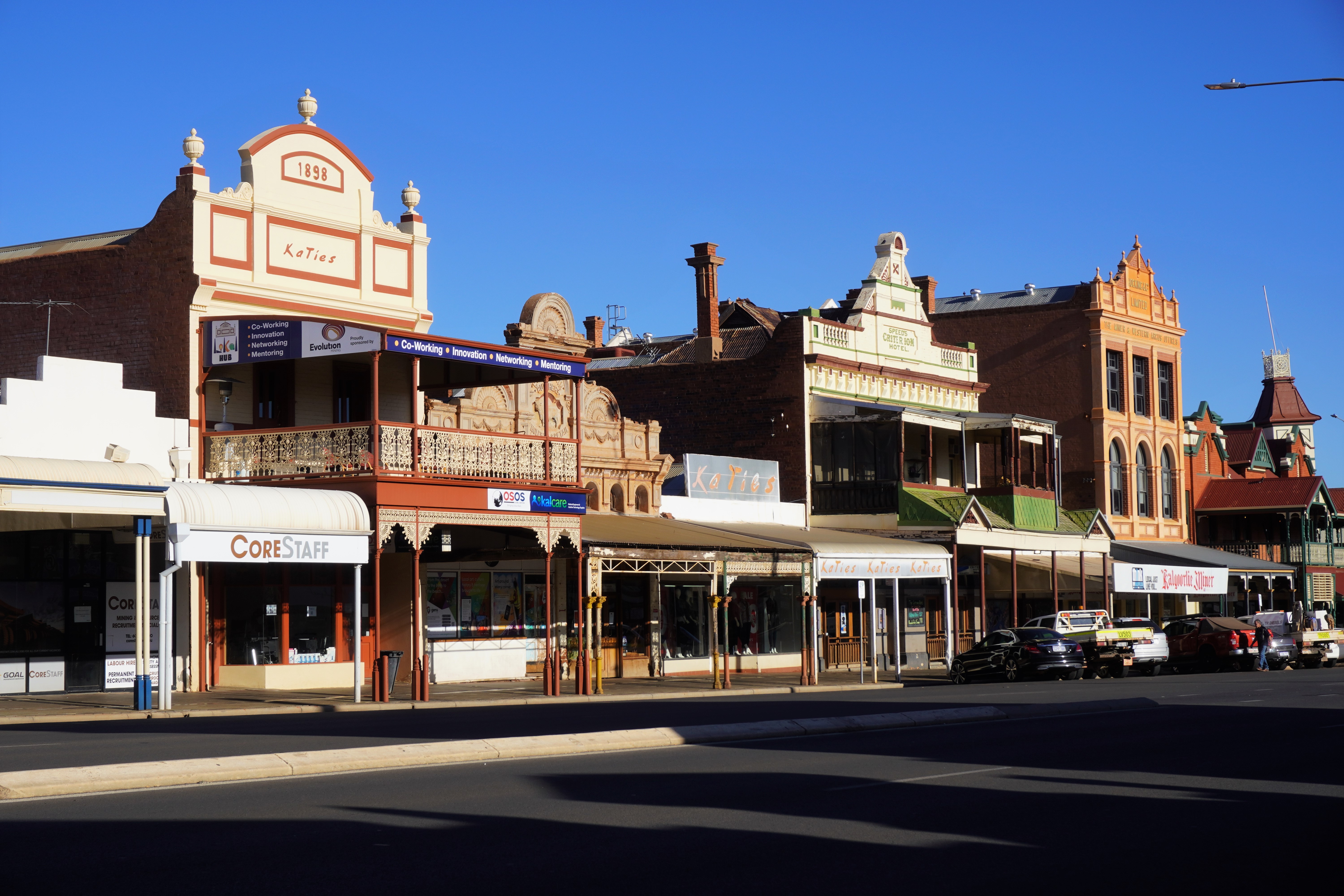 Heritage streetscape on Hannan Street, Kalgoorlie-Boulder