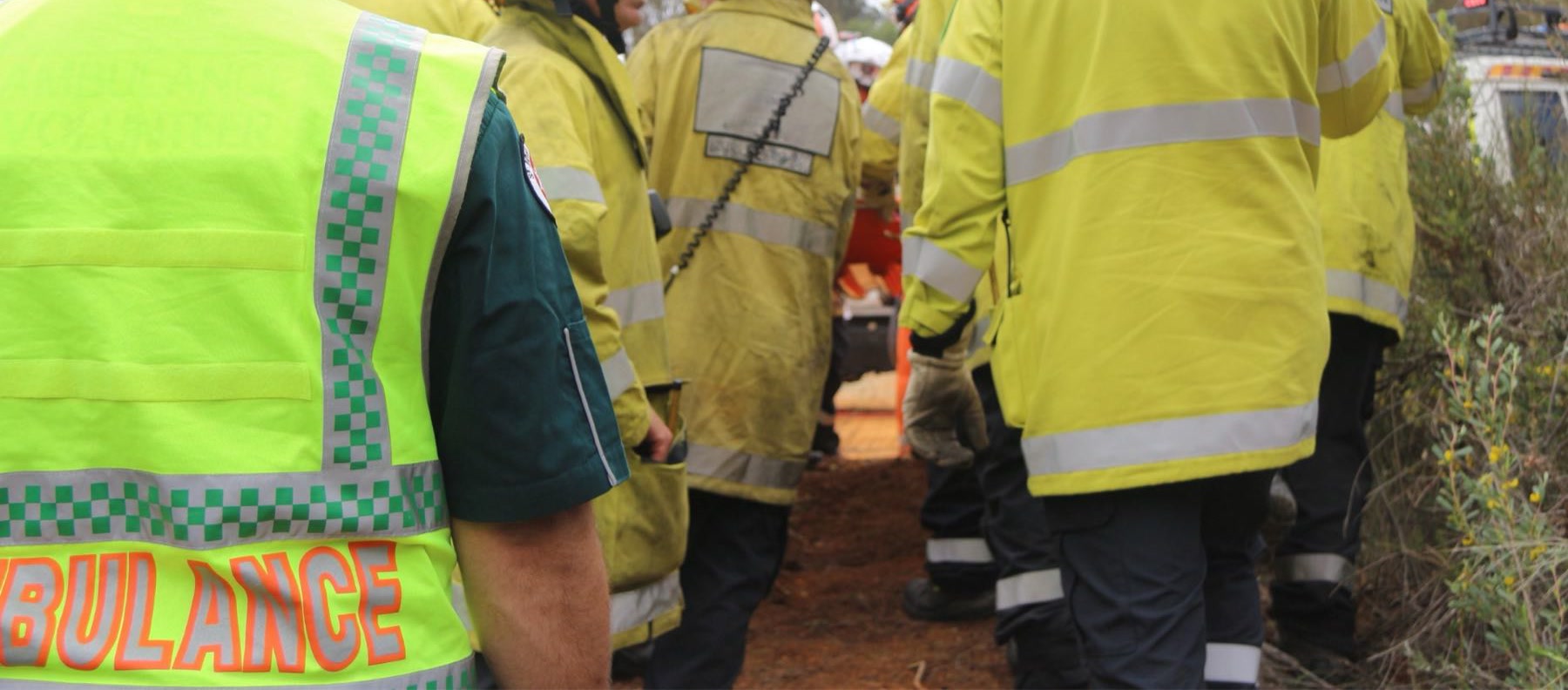 Emergency response team briefing at Australian mining operation